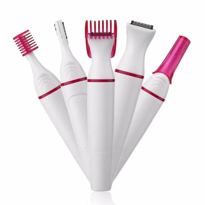 5 in 1 Set Women Epilator Female Eyebrow Trimmer Lady Shaver Hair Removal Shaver Machine Face Depilador Bikini Depilatory Tool