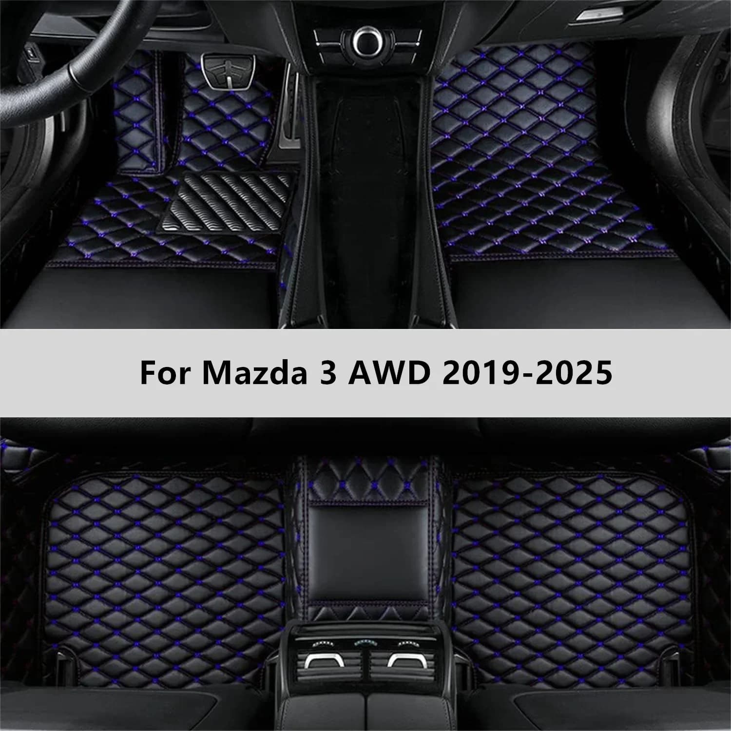 Tappetini per auto personalizzati per Mazda 3 AWD 2019-2025 Tappetino per auto Accessori per tappetini per auto Uomo Donna Accessori interni
