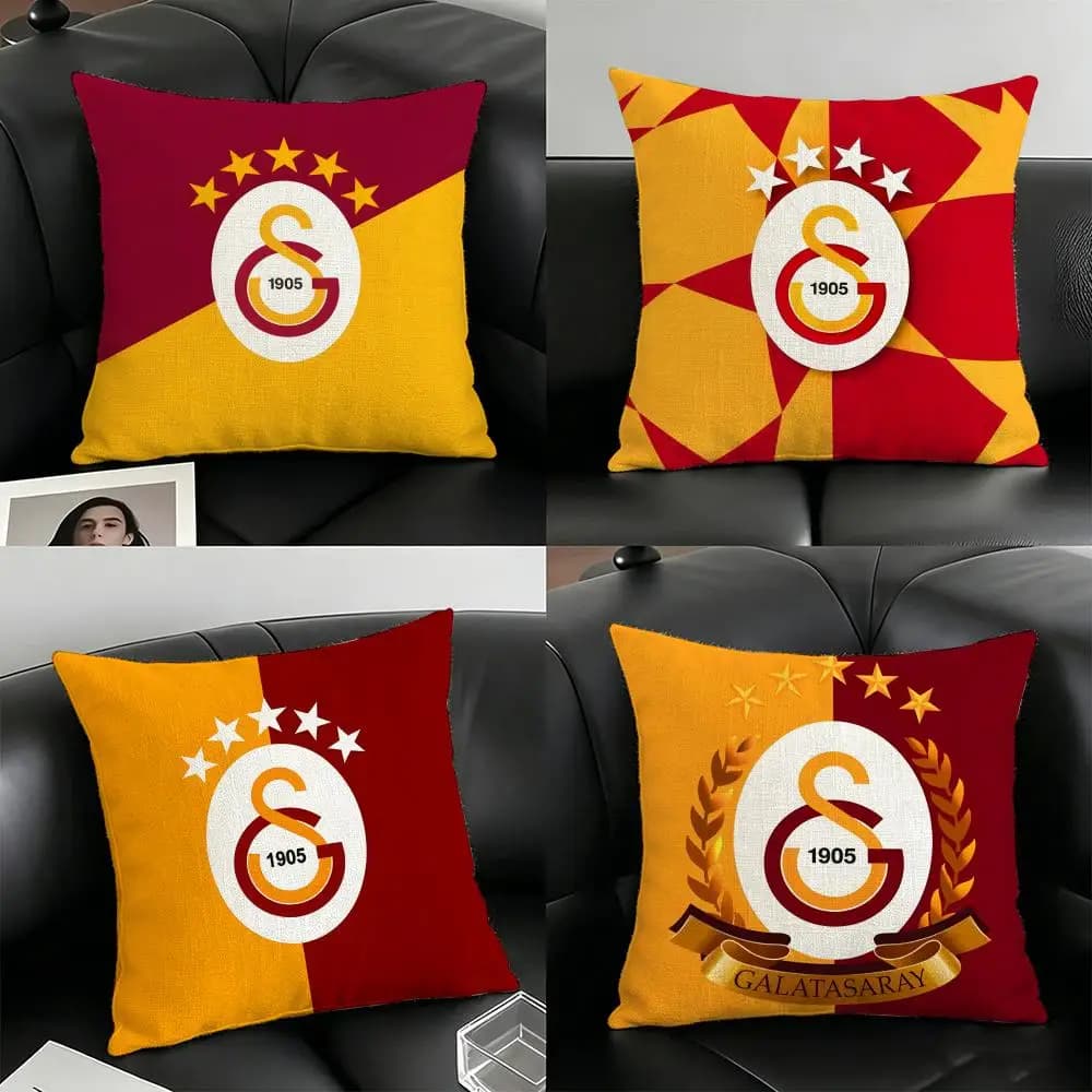 G-Galatasaray FASHION Federe in Lino per Cuscini, Copricuscini per Divano, Soggiorno, Panca, Patio, Pavimento, Decorazioni per la Casa