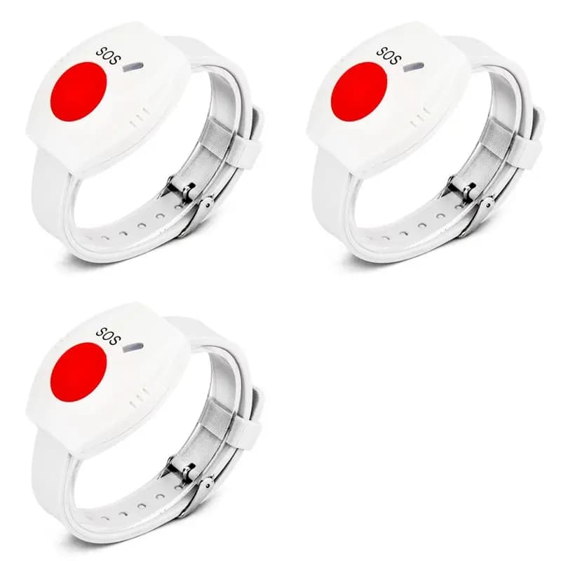 AA84 3X Panic Button RF 315Mhz SOS Emergency Button Elderly Alarm Watch Bracelet Old People GSM Home Security Alarm System