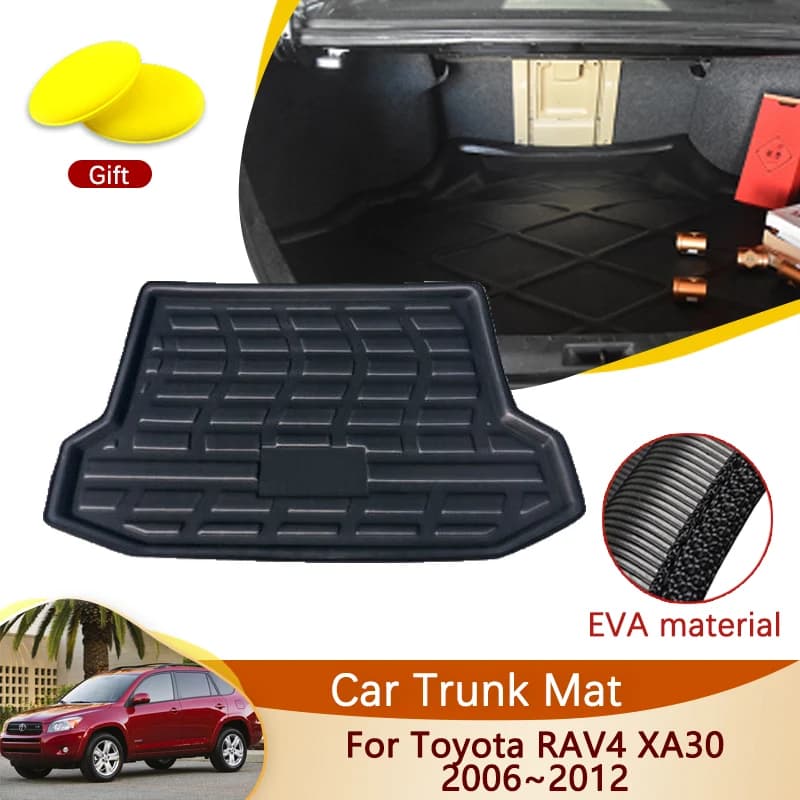 Tappetino per bagagliaio posteriore per auto per Toyota RAV4 2008 RAV 4 XA30 30 2006 ~ 2012 2007 Accessori Vassoio da pavimento Liner Cargo Boot Tappeto Auto Fango Zerbino
