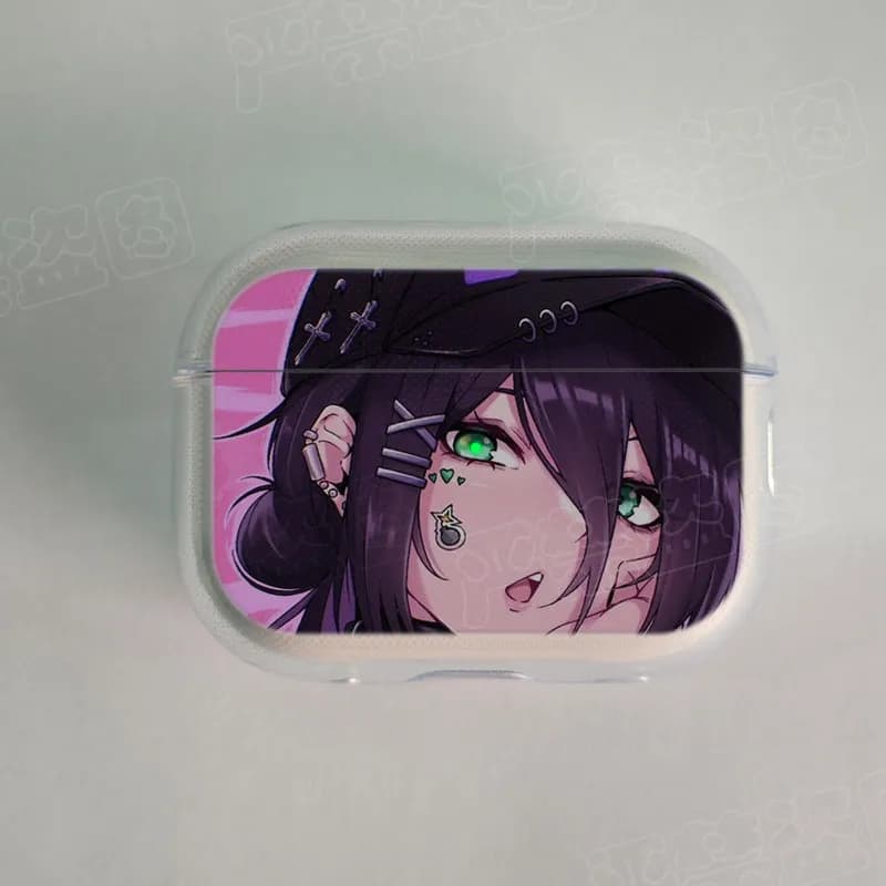 Cool M-Makima Chainsaw Man Earphone Case For Apple AirPods 4 3rd 2 Pro3 Transparent Cover For Airpod 1 3 Protective Box Shell