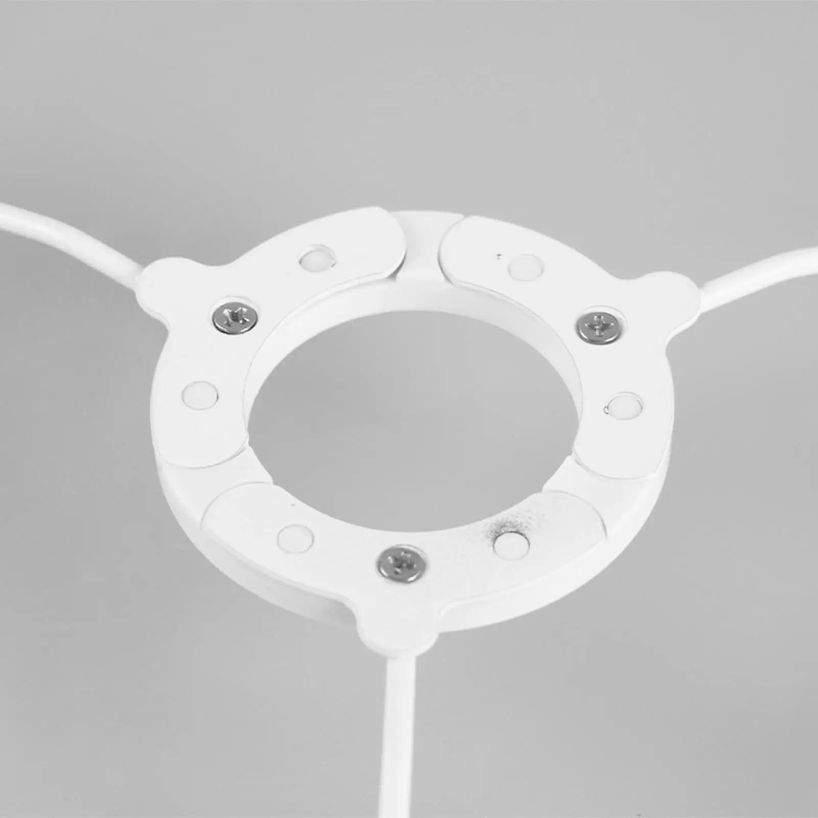 White and Iron Plastic Shade Support Ring, Resistant, for Floor lamps and Wall lamps