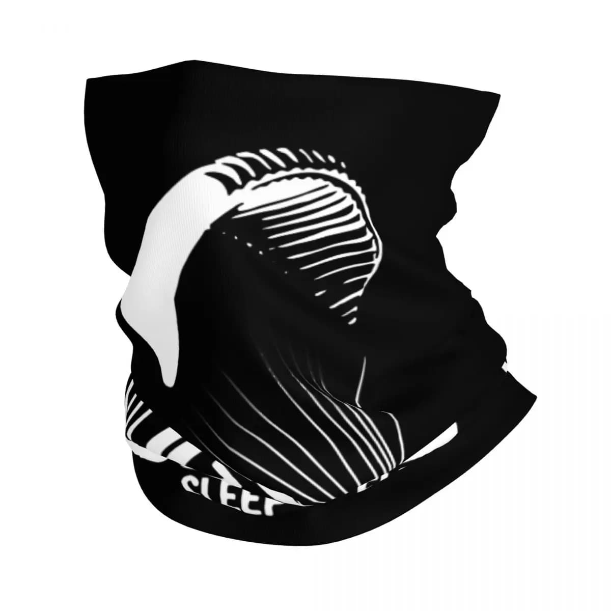 Eat Sleep Fly Paraglider Bandana Copri collo Passamontagna parapendio stampato Sciarpa avvolgente Maschera multiuso Equitazione Lavabile per adulti