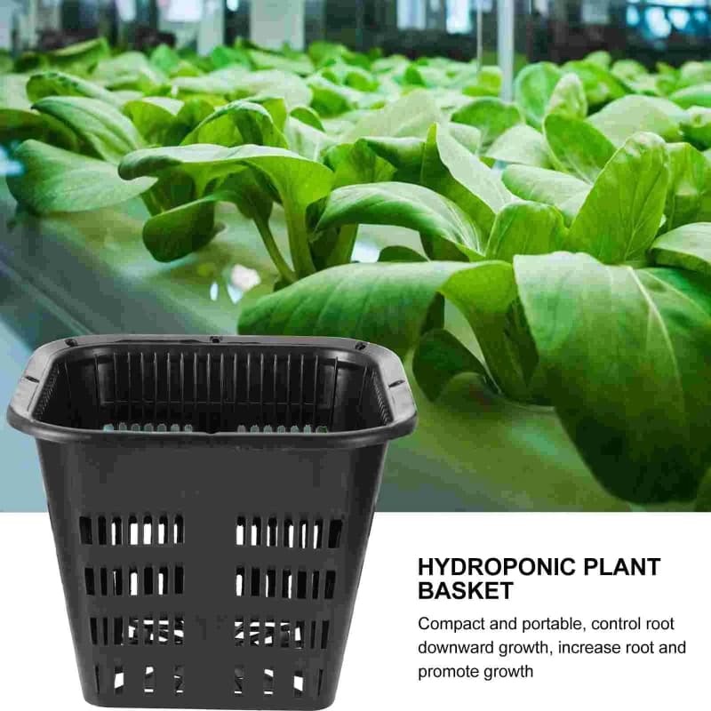 New Arrival 6Pcs Hydroponic Grow Baskets Plastic Mesh Net Pot Plant Containers with Root Fixing Garden Holder Basins Hydroponics