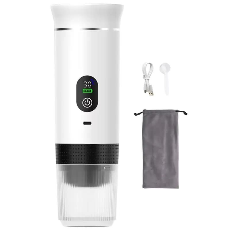 A76G-Digital Display Capsule Coffee Maker Portable Espresso Coffee Machine For Car& Home Camping Use