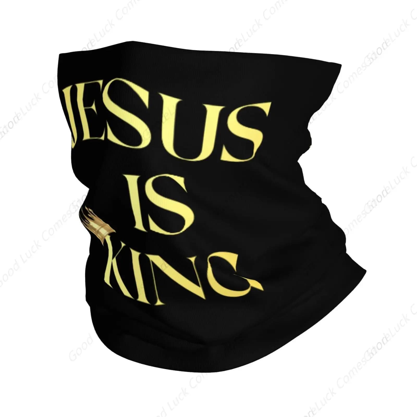 Jesus is King Maschera per il viso con ghetta per il collo per uomo Donna Protezione UV Visiera senza cuciture Fresco e traspirante Ciclismo Equitazione Corsa