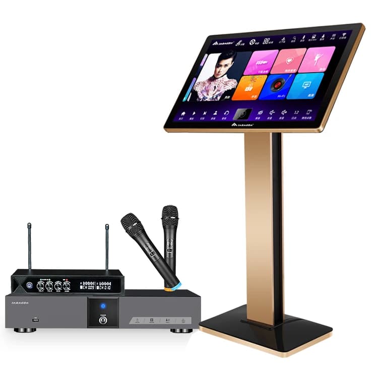 Sistema Karaoke InAndOn 4K con Schermo Touch V5 MAX 1T, Macchina per Cantare in Famiglia, KTV, Videoke, Lettore Karaoke Professionale