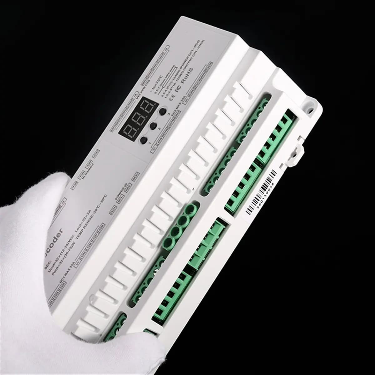 NUOVO Led RGB RGBW Strip DMX512 Decoder DC12V 24V Ingresso 5A 40 CH 1440W Uscita Led RGB RGBW Strip PWM DMX512 Controller Slave