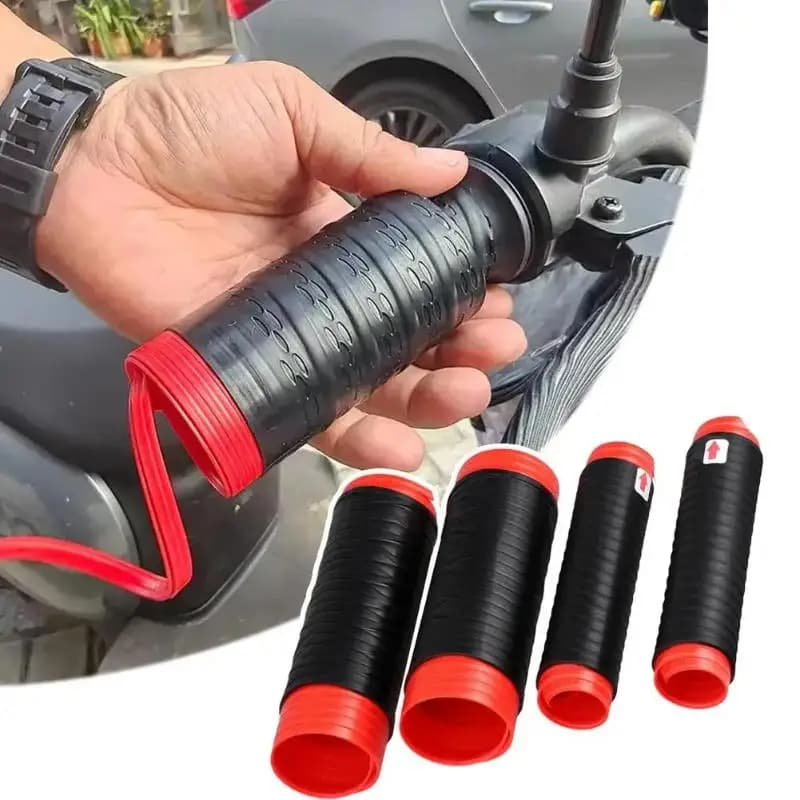 2026 NEW Motorcycle Silicone Handlebar Grips Anti-Slip Self Shrinking Grip Covers Sleeve with Brake Clutch Lever Covers 2Pcs Set