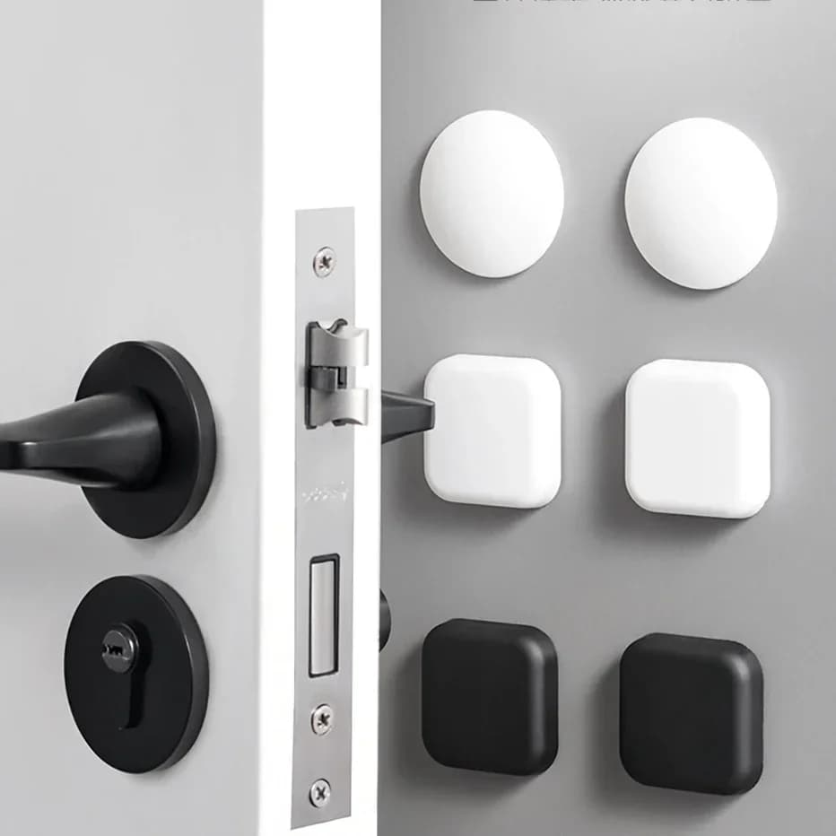 5/3/1 PC Silicone Door Handle Bumper Safety Supplies Self-adhesive Anti-earplug Protection Door Mat Mute Sticker Hardware Home
