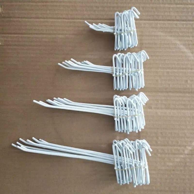 Ganci per pannelli a rete universali da 10 pezzi Ganci per pannelli in rete riutilizzabili Gancio di stoccaggio in metallo resistente all'usura Display di stoccaggio per negozi rimovibile