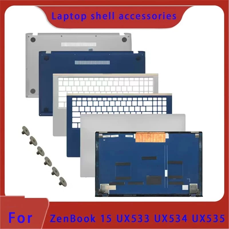 Original Suitable for ZenBook 15 UX533 UX534 UX535 Laptop LCD Screen Back Cover, Top Palm Support, Bottom Cover ABCD Cover