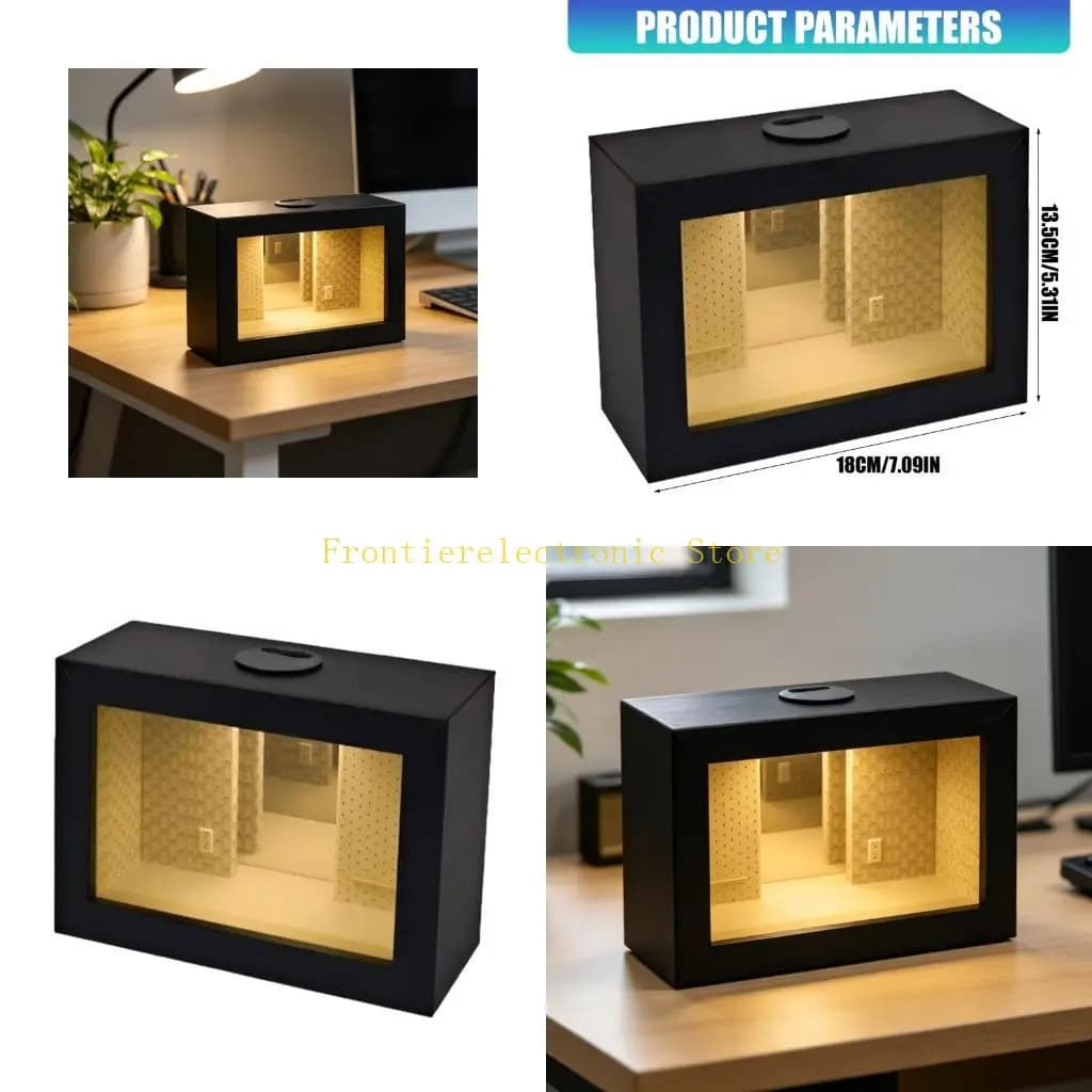 G8DB Small Digital Photo Frame for Desk Shelf and Bedside Decoration Accent