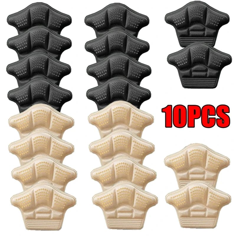10 pezzi piedini per scarpe da ginnastica protezioni per talloni adesivi comfort cuscinetti per scarpe antiscivolo in silicone sollievo dal dolore ai piedi inserti per scarpe