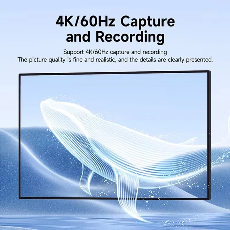 Scheda di acquisizione video 4K 60Hz Streaming e giochi 4K 60FPS HDR VRR Passsthrough PD 100W per/4 Switch Camera-ABVP