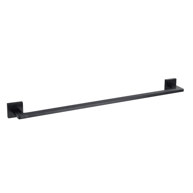 Set di accessori da bagno a parete singolo portasciugamani in ottone nero