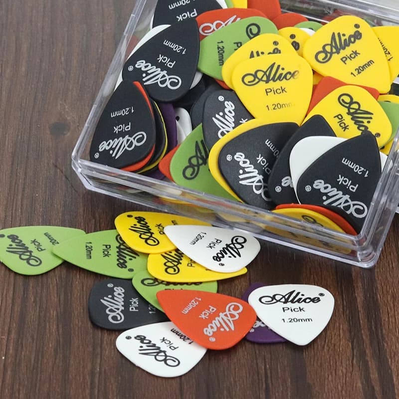 Nuovo Set di 20/50 Plettri per Chitarra Elettrica e Acustica, Accessori per Strumenti Musicali, Spessori Assortiti