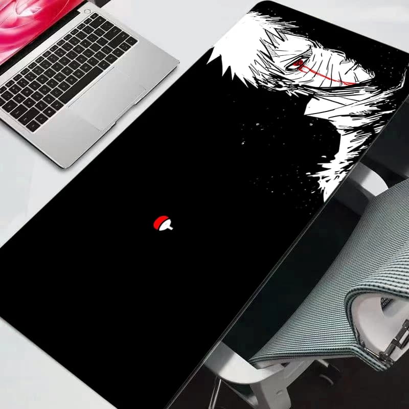 Tappetino per mouse XXL Naruto 90x40cm in gomma, grande, per PC, tappetino da gioco per gamer, tappetino per tastiera, tappetino per computer portatile, resistente, anime