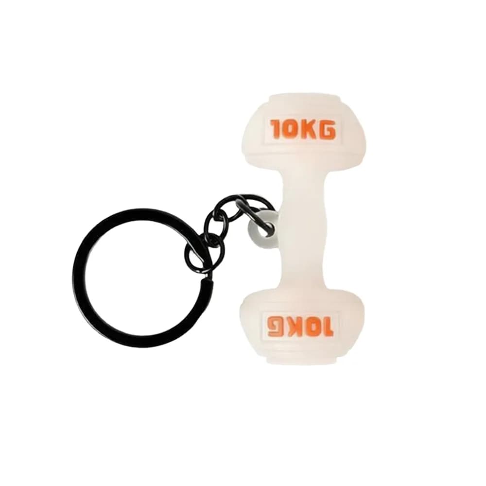 Portachiavi alla Moda a Forma di Mini Bilanciere da Palestra, in Silicone, con Manubrio Motivazionale e Kettlebell, Ciondoli da Appendere alla Borsa
