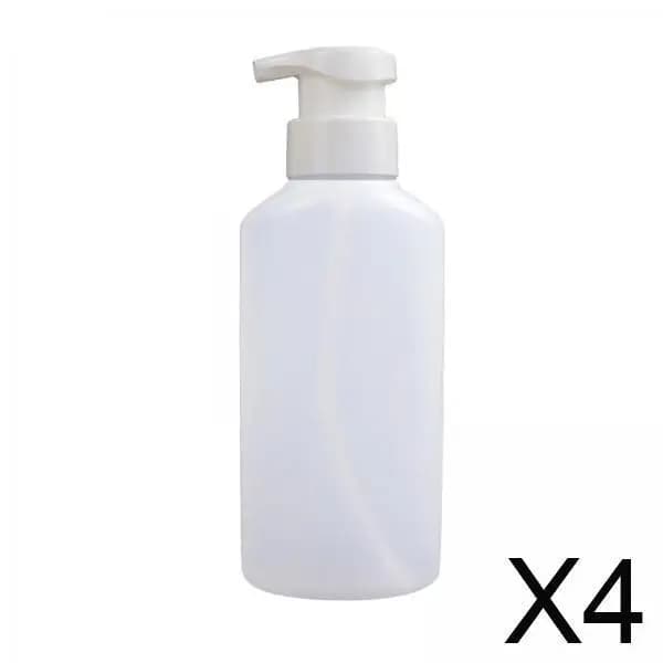 Dispenser di Sapone Ricaricabile in PP Trasparente con Pompa a Schiuma, Contenitore Antigoccia per Bagno e Salone