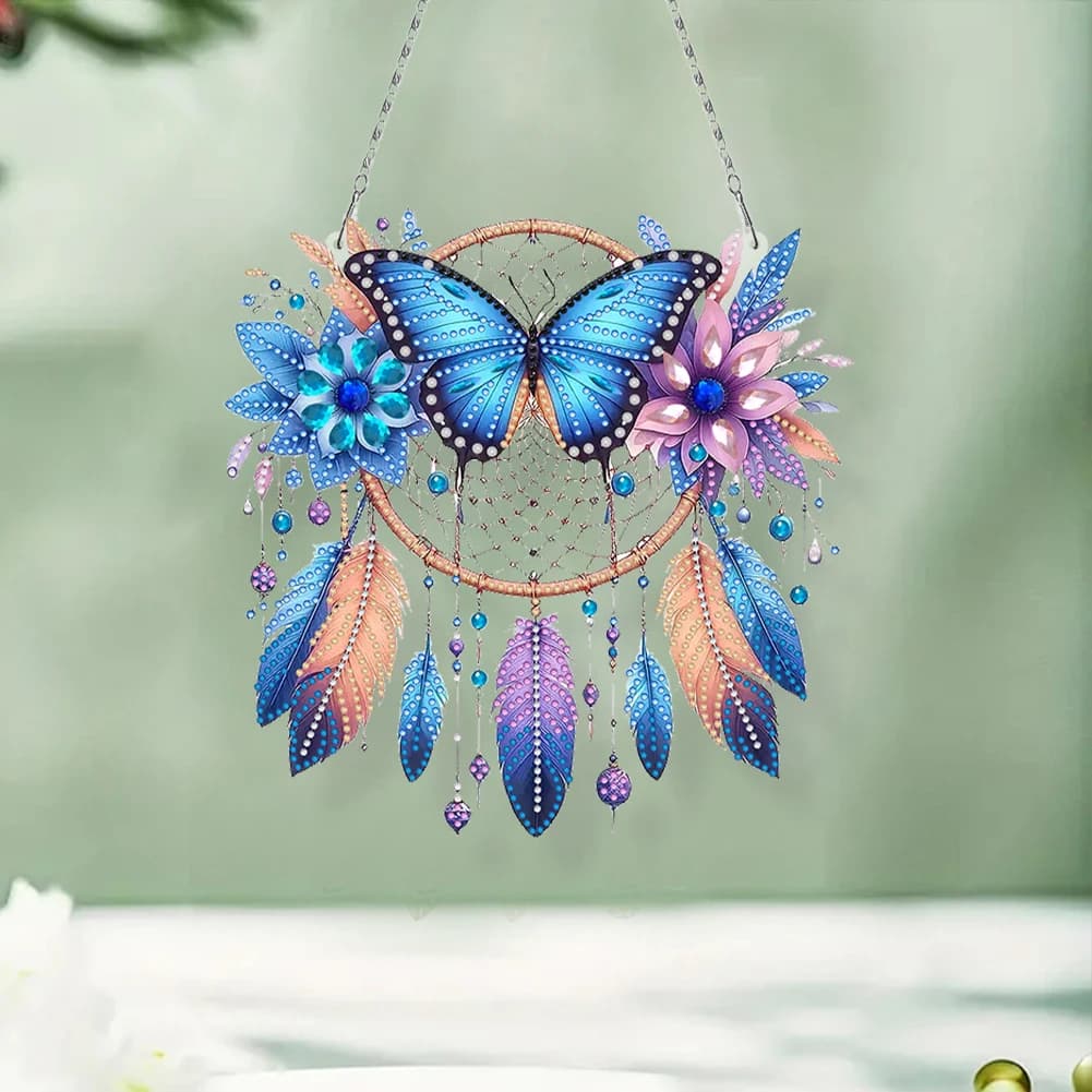 Set di Decorazioni per Finestre e Porte con Diamanti 2D/2D Piatti Fai-da-Te, Pendenti Artistici con Strass a Forma Speciale