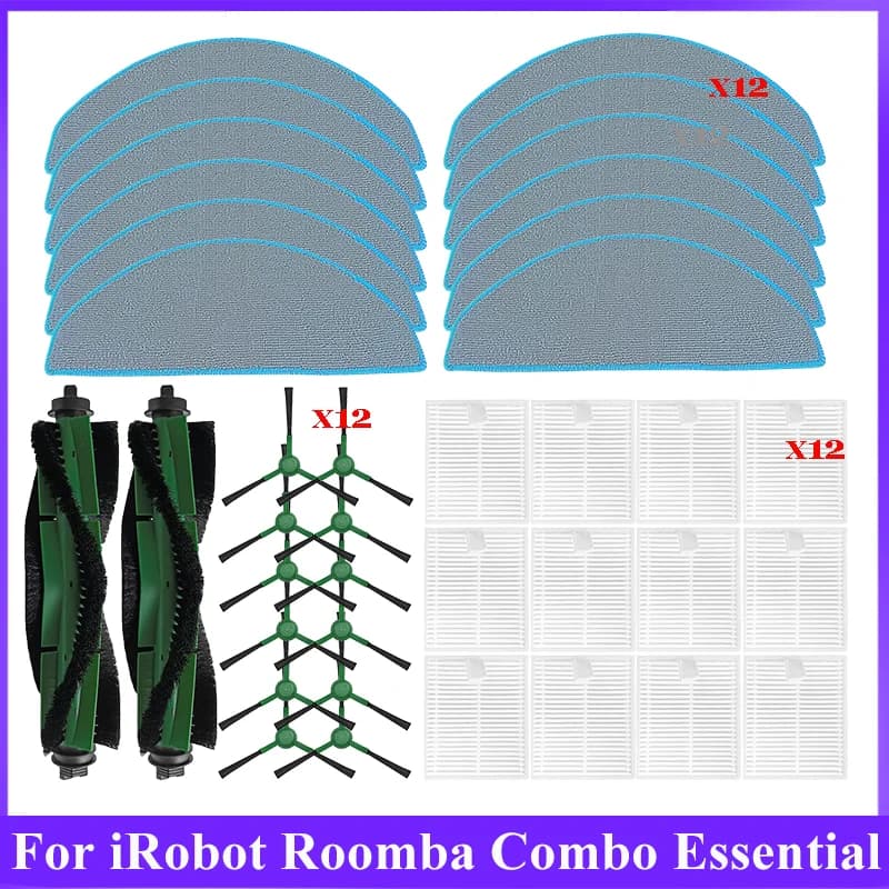 Per iRobot Roomba Combo Essential Roomba Vac Essential Cleaner Robot Aspirapolvere Spazzola laterale principale Filtro HEPA Mop Accessori