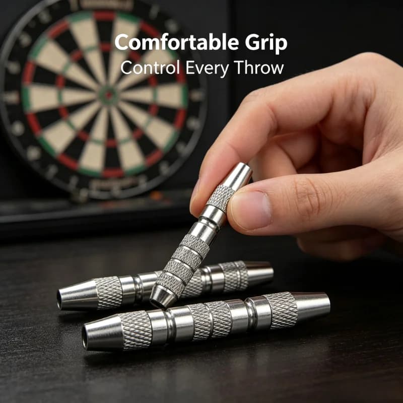 3pcs 16 Grams Copper Dart Barrels Replacement Shafts Grip Black for Soft Tip Dart AndSteel Tip Darts Play Accessories