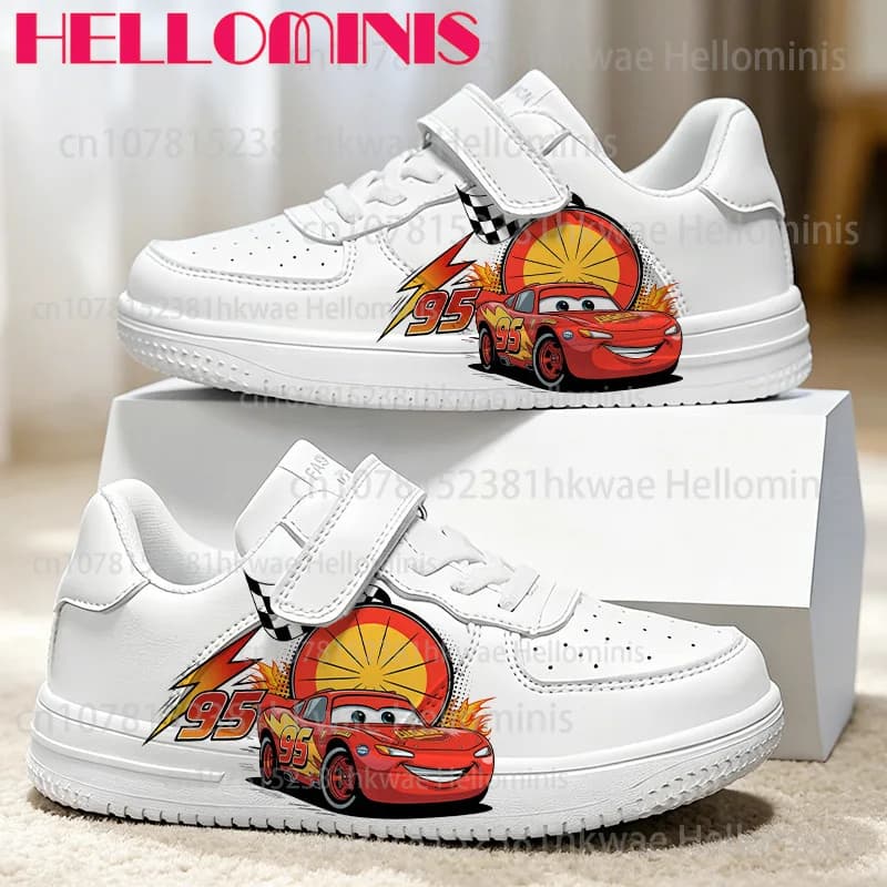 Cars High Quality Boys Kid Sneakers Breathable Cartoon Pattern Wear-resistant Non-slip Trendy Casual Sneakers Birthday Gift