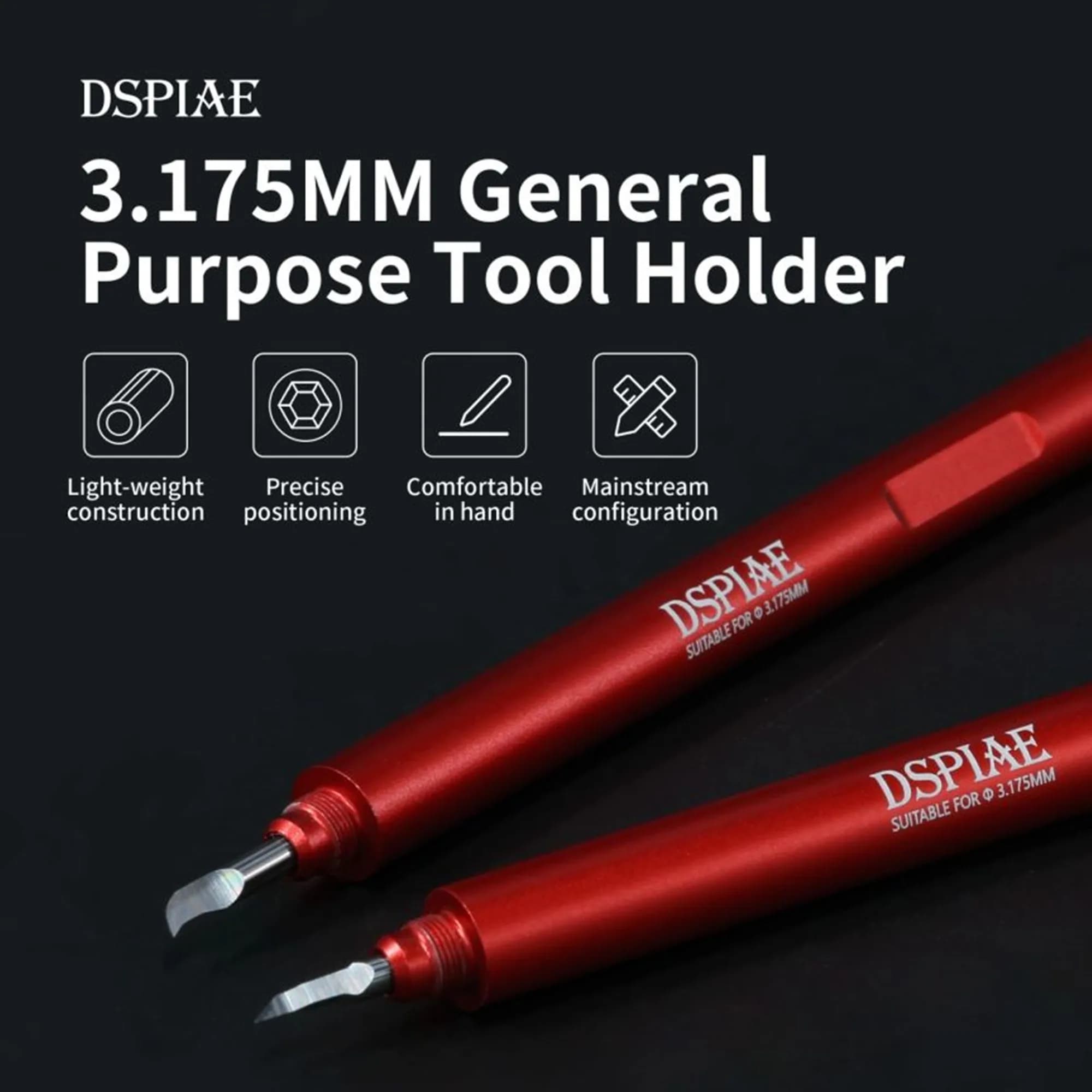 DSPIAE AT-EH Compatible Knife Shank Diameter 3.175mm Excluding Blades