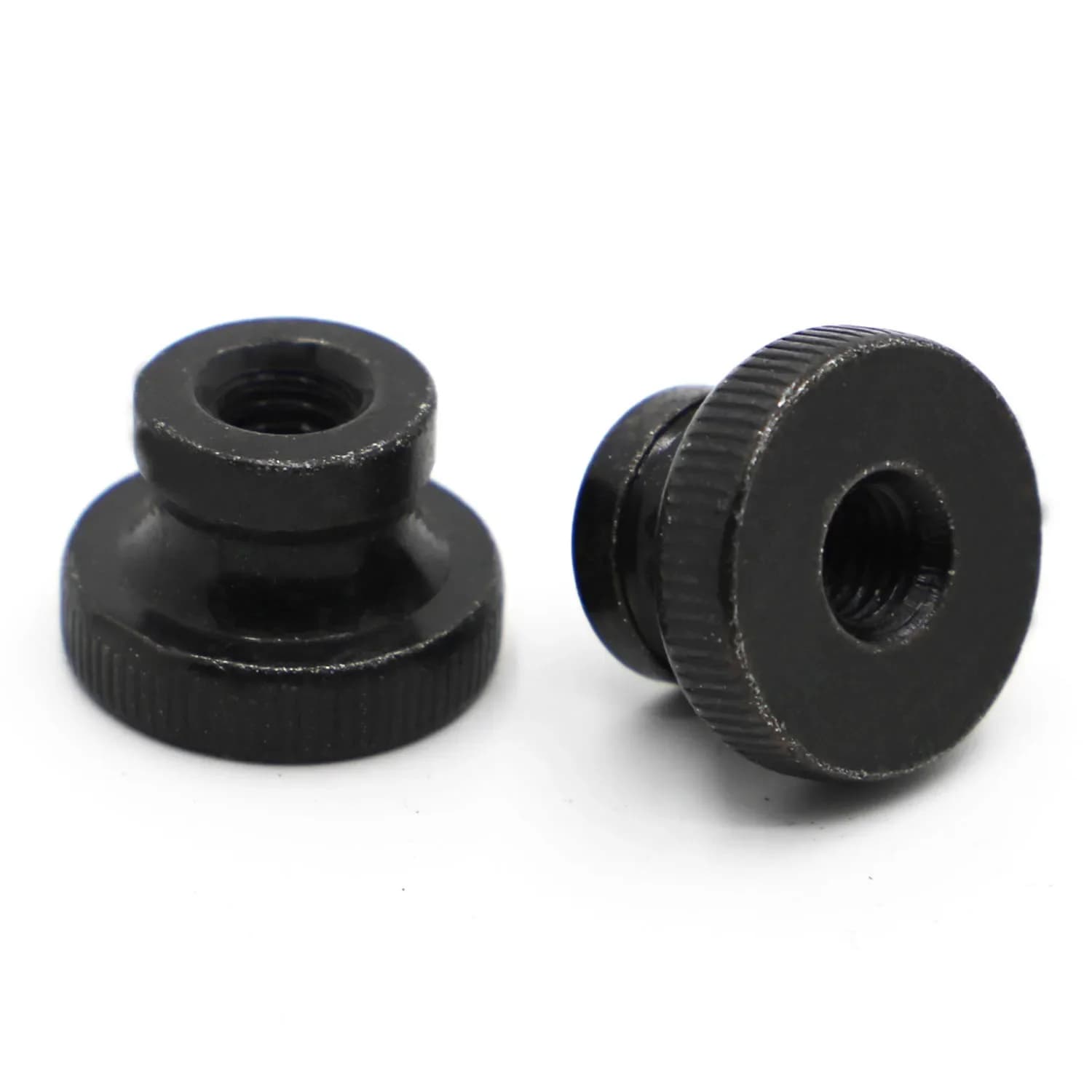 M3 M4 M5 M6 M8 M10 Dado zigrinato placcato nero Stringere a mano Dado Stampanti 3D Parti Tenda da parete DIN466 GB806
