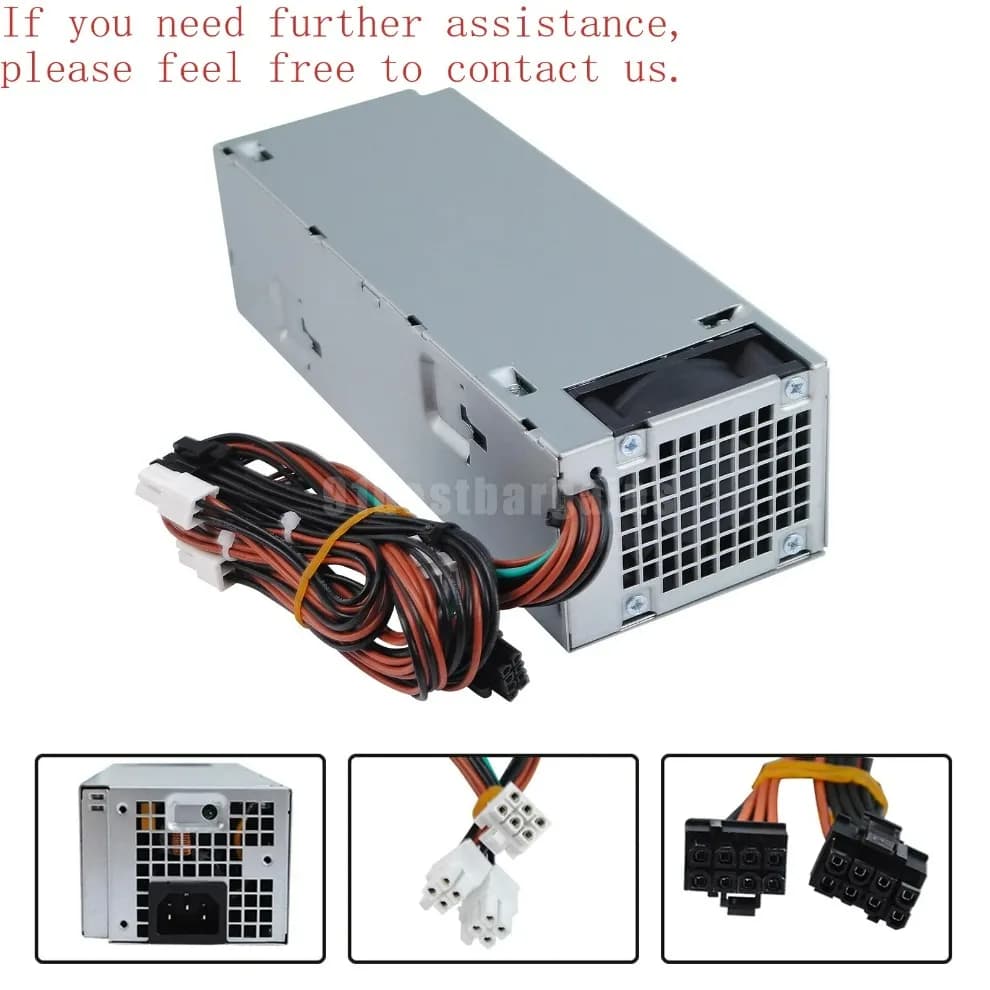 600W Power Supply For Dell 8940 7080MT 7060 5060 G5-5090 DPS-600EM-00A 8 + 8 + 6 + 4 + 4- (Shop no. 0088)