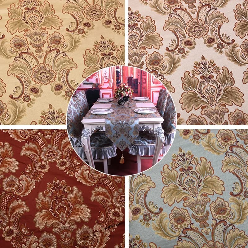Jacquard Chenille Sofa Fabric European Style High Precision for Upholstery Home Decor Drapery Covers By Meters