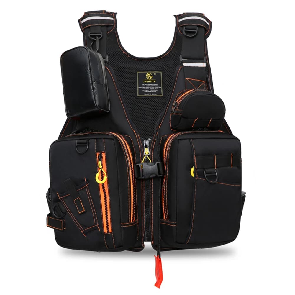 giubbotto salvagente multifunzionale per la pesca all'aperto, un must per la sicurezza. Tasche multiple per riporre oggetti, materiali galleggianti