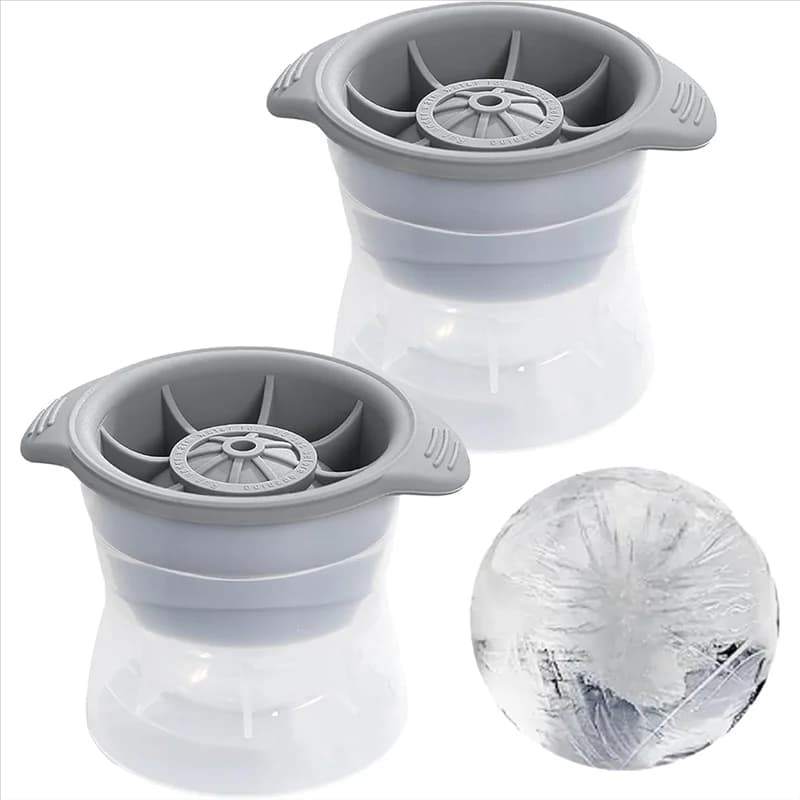 M11K-Set di vassoi per stampi a sfera in silicone, creatori di stampi per palline, whisky, cocktail, bevande
