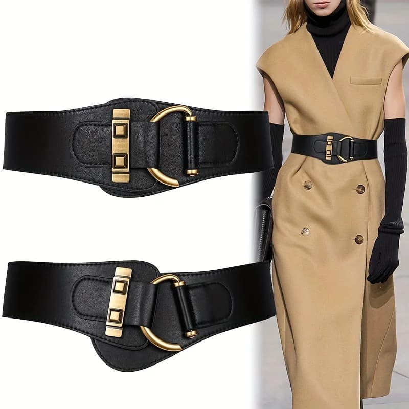 Versatile wide belt, women's elastic decorative sweater, dress with skirt, coat, outer layer, down jacket, waist seal