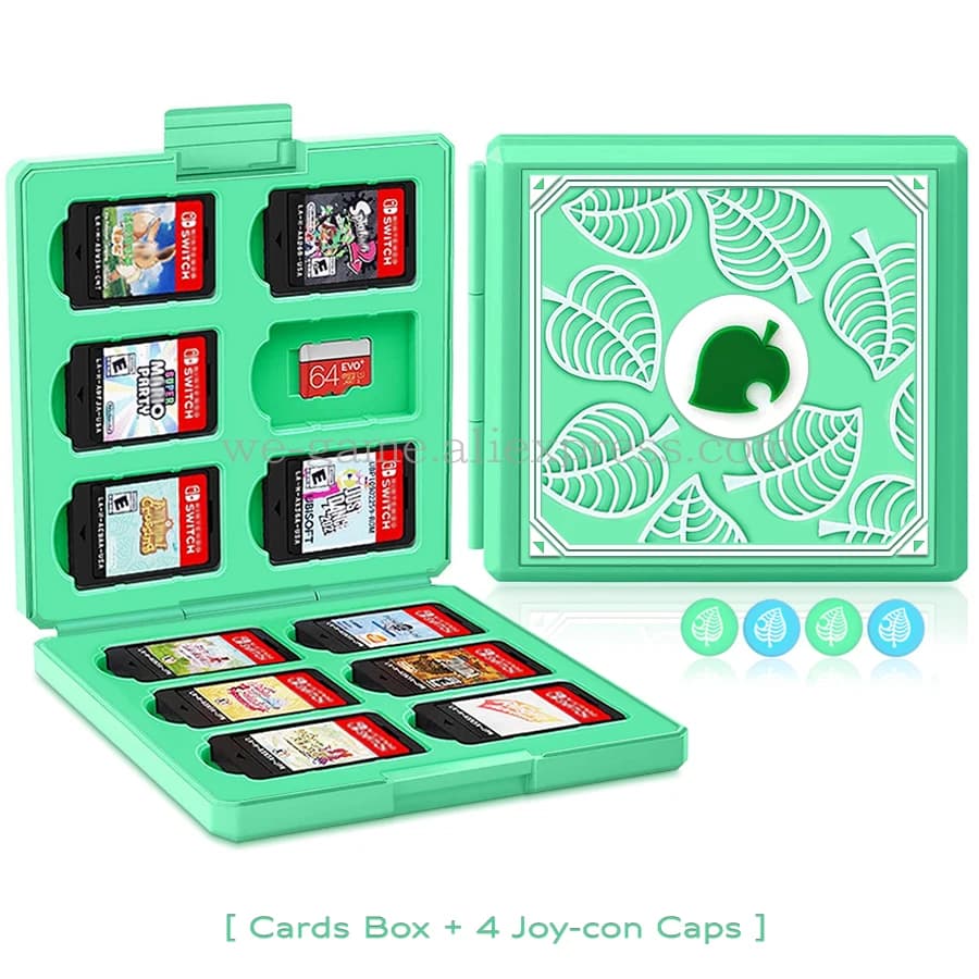 Per Nintend Switch OLED 12 carte da gioco Custodia da trasporto in rilievo 3D carina Nintendo Switch Lite 12 Scheda SD Scatola di immagazzinaggio Swtch con guscio rosa