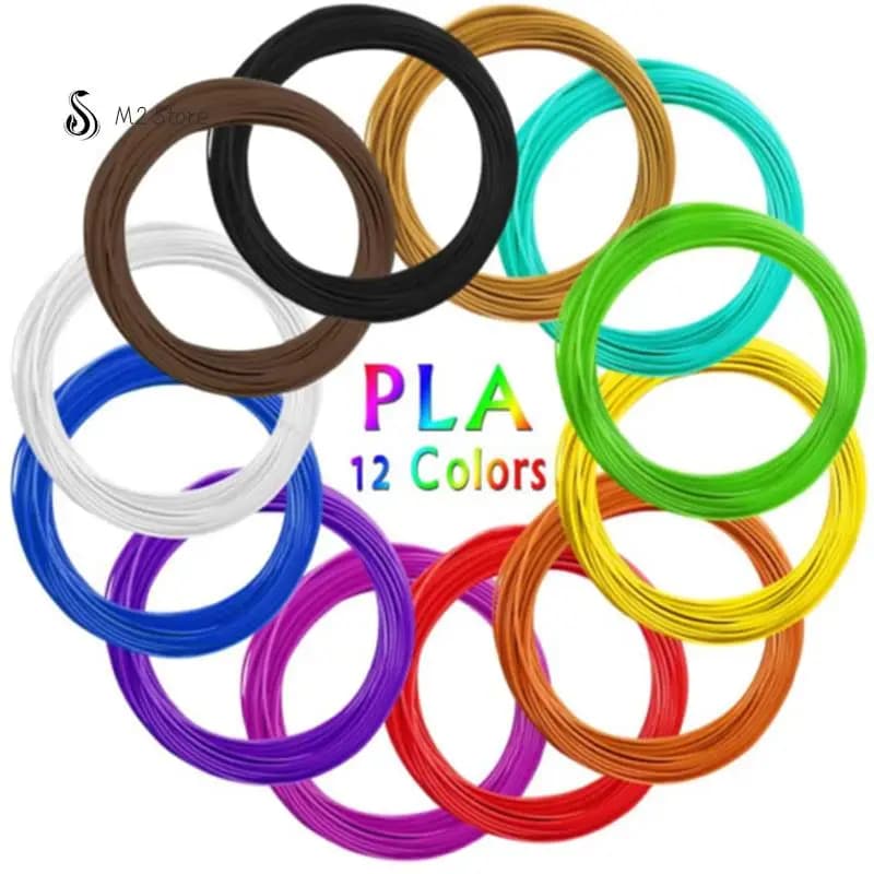 Pla Filament from 12 rolls for 3D pen filament 12 colors 3 meters diameter 1.75Mm plastic filament for 3D pen 3D printer pen