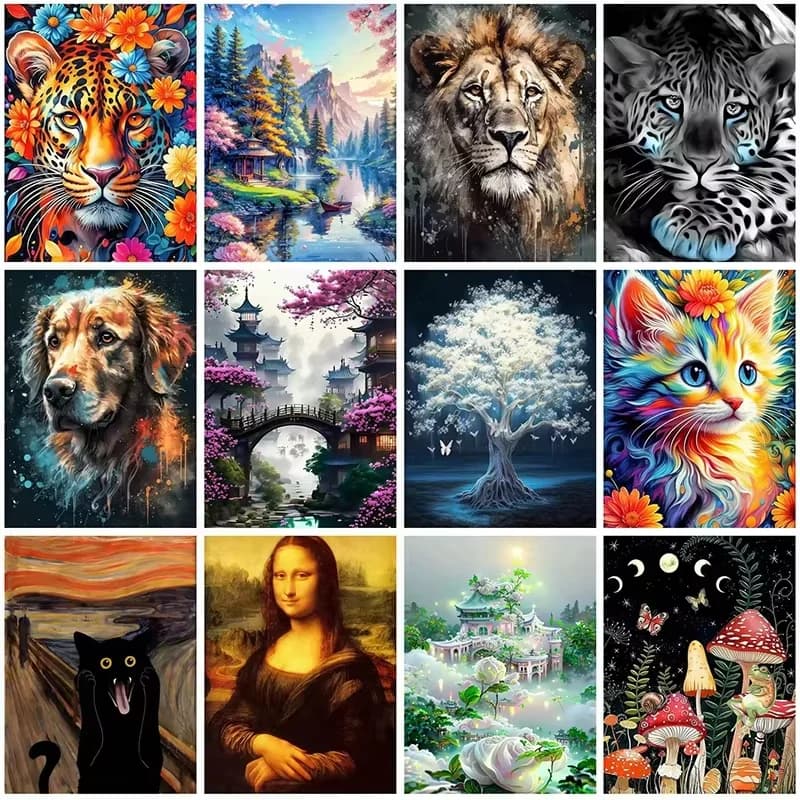 Nuove Pitture Diamantate 5D Fai da Te, Mosaico da Parete, Ricamo Diamantato, Arte Fatta a Mano, Regalo Squisito, Decorazione per la Casa