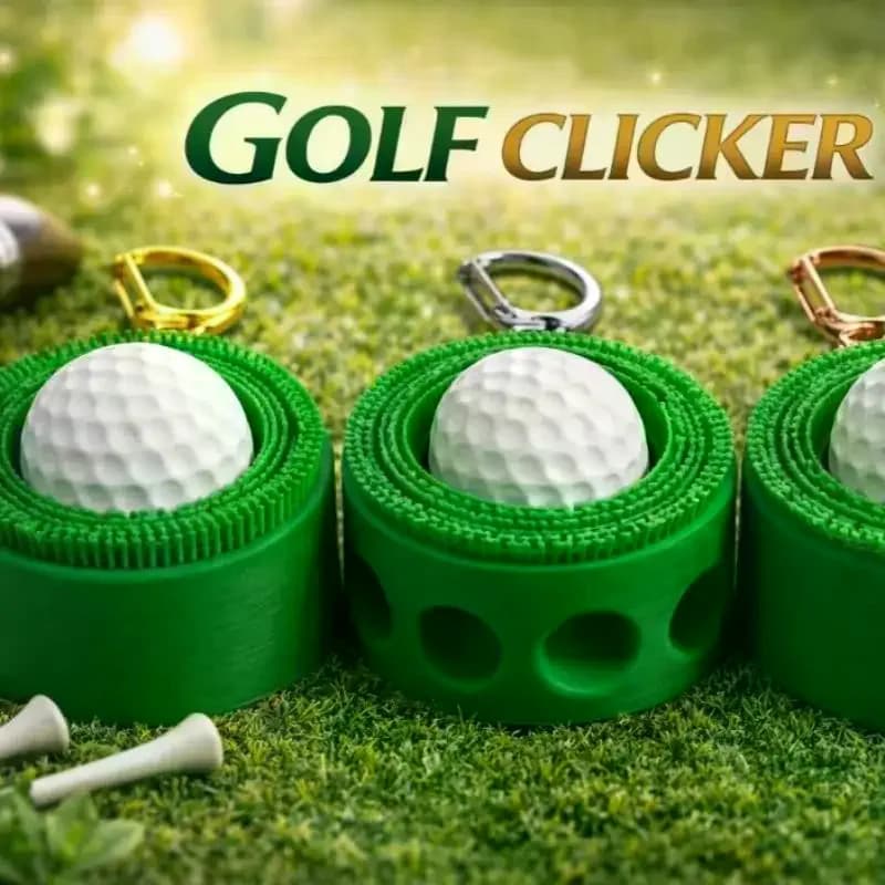 Divertente Clicker da Golf con Tastiera Meccanica per Alleviare lo Stress e Intrattenimento Portatile in Movimento