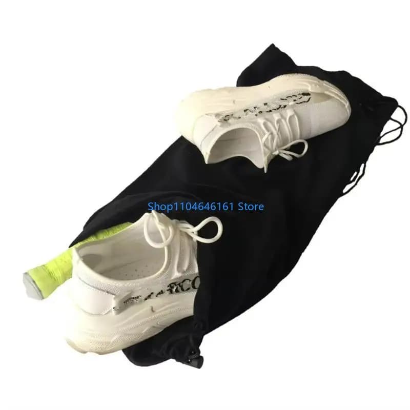 Borsa in velluto per racchetta da badminton Borsa per racchetta da tennis morbida e addensata Tasca con coulisse