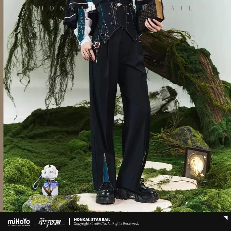 Pantaloni ufficiali miHoYo Anaxa, pantaloni a tema Anaxa di Honkai Star Rail, pantaloni a gamba larga, pantaloni a zampa d'elefante, cosplay, regali di Natale