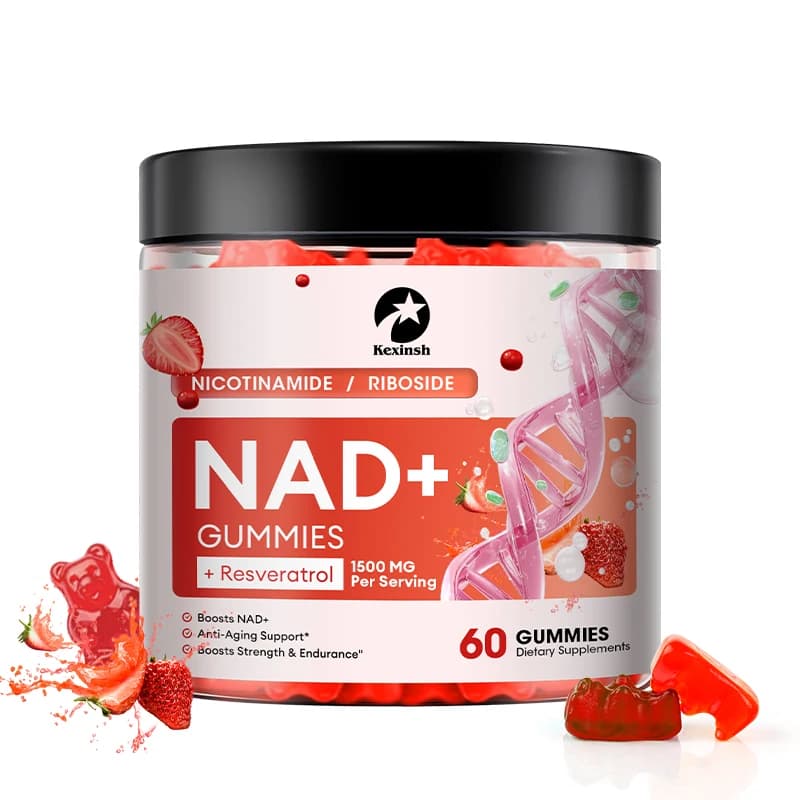 Kexinsh NAD Gommose Supplement Aging Defense Liposomal NAD Nicotinamide Riboside Resveratrol 1500mg Nad Plus Vitamin B3 D3