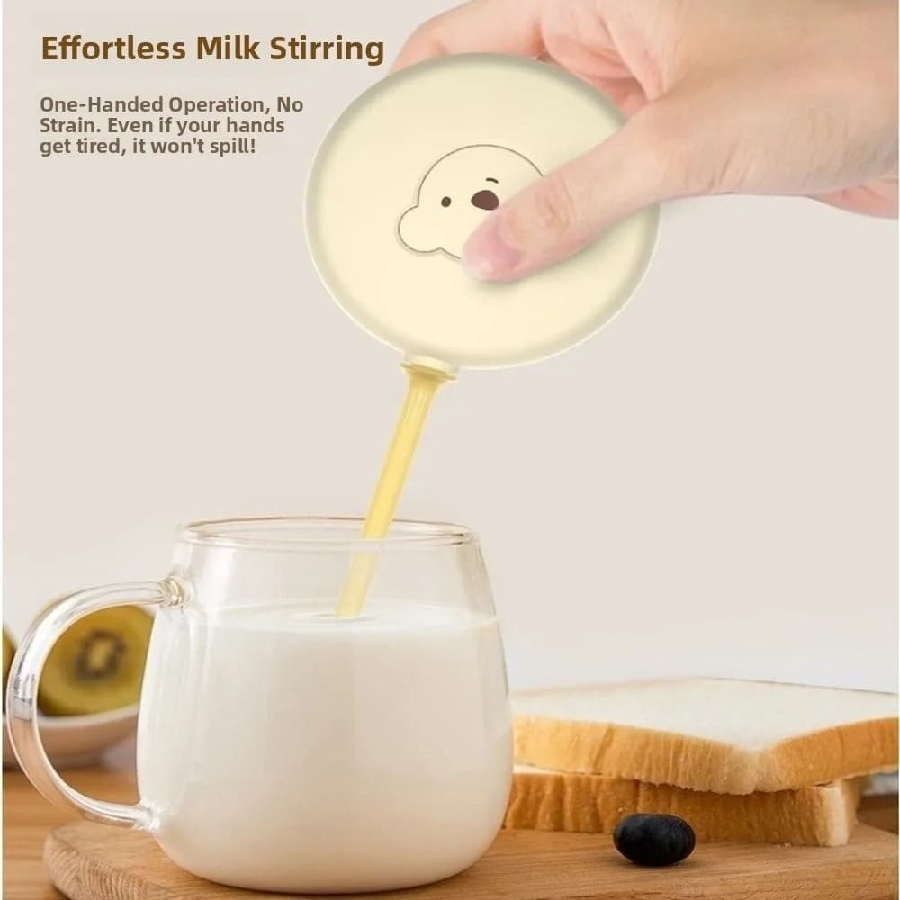 Montalatte elettrico senza fili Miscelatore elettrico automatico per schiuma di latte Modello di batteria portatile Frullatore elettrico portatile da cucina