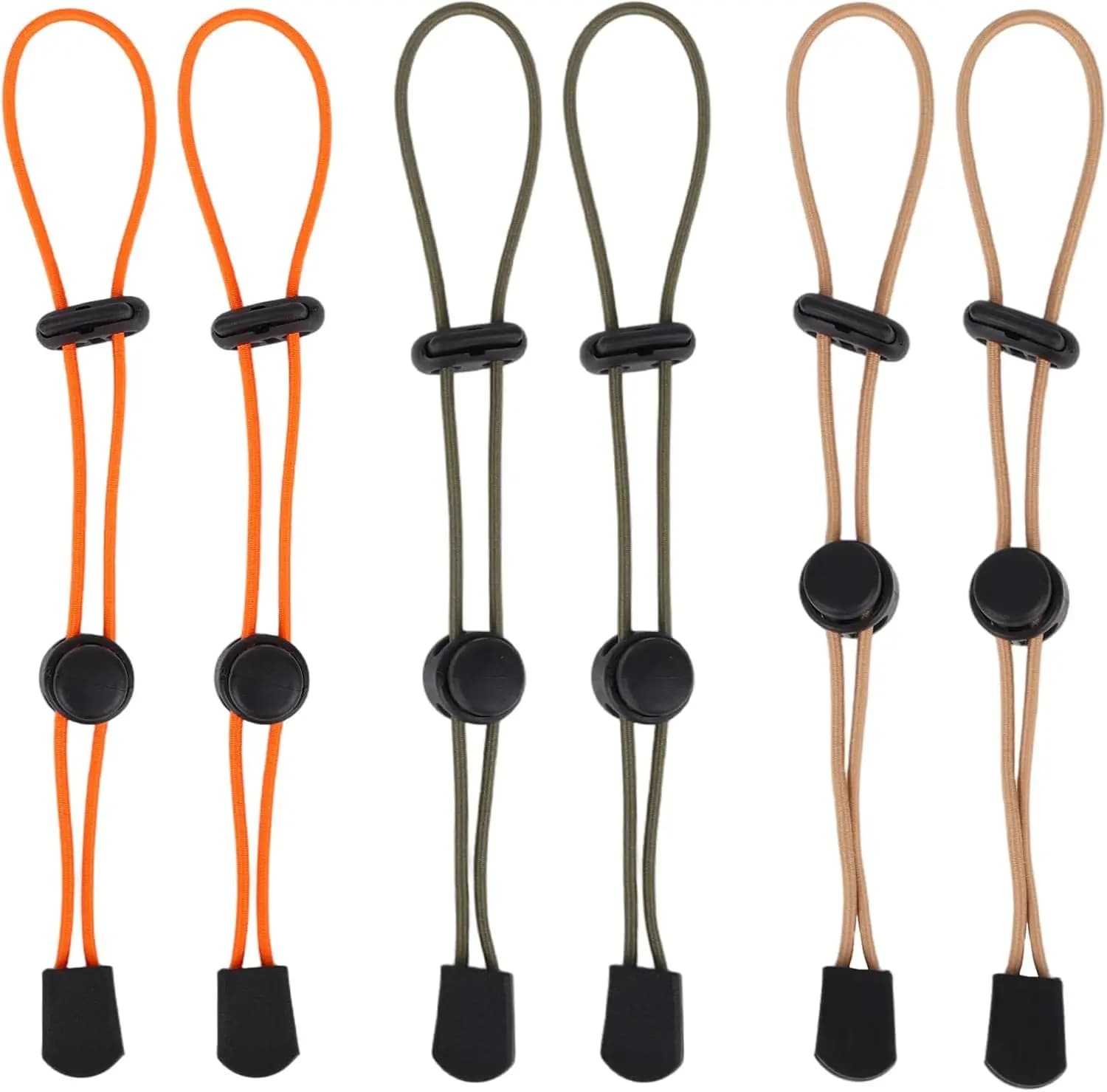 6 Pcs Hiking Pole Holders, Three Colors Portable Trekking Climbing Stick Backpack Elastic Straps for Trekking Poles Walking Stic