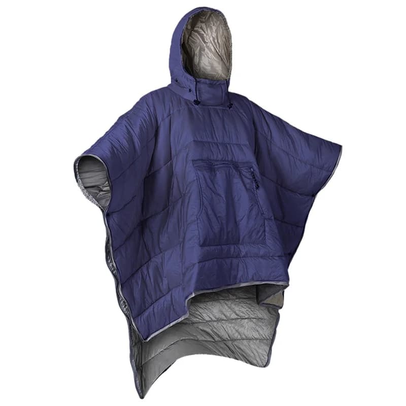 Outdoor Camping Warm Sleeping Bag Cloak Style Sleeping Bag Winter Poncho