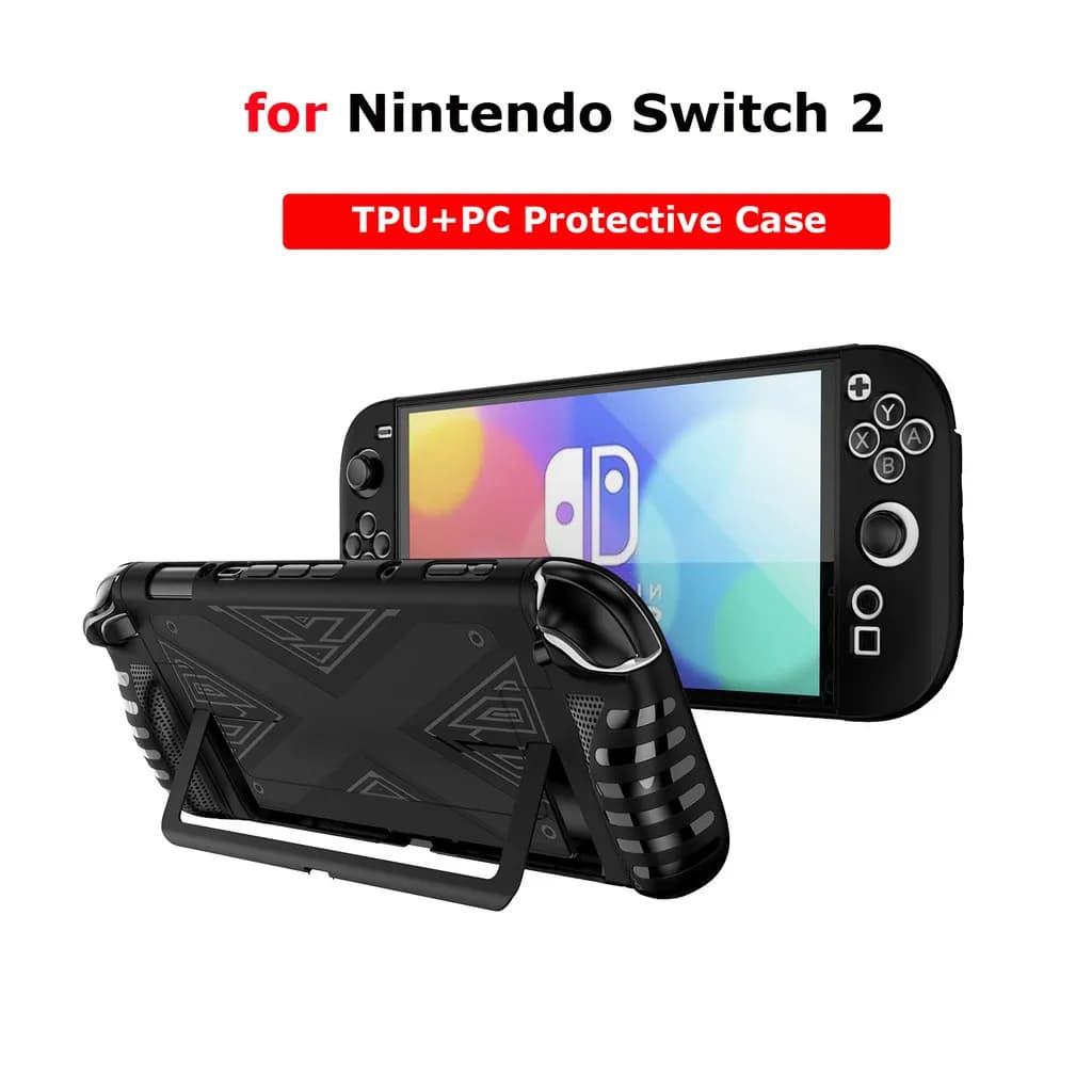 Set di custodie protettive con guscio rigido per Nintendo Switch 2 TPU + PC Cover con impugnatura ergonomica per accessori di gioco Switch 2 NS2