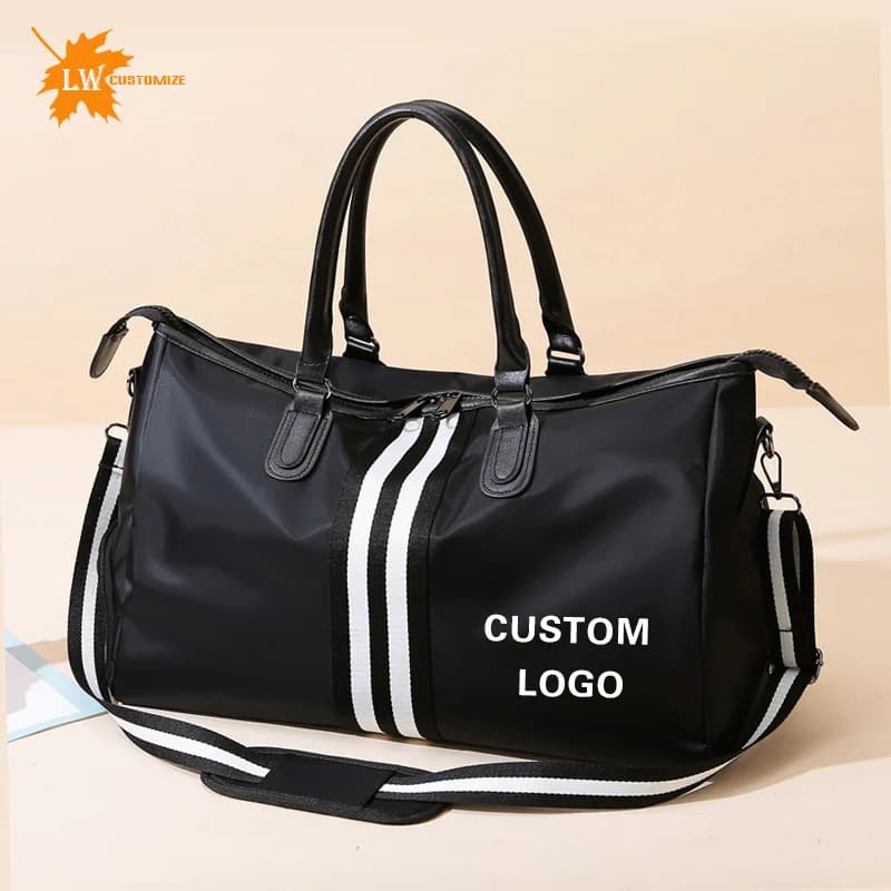 Borsa da viaggio personalizzata borse da uomo e da donna borsa da Yoga per allenamento sportivo borsa da Weekend impermeabile con Logo personalizzato modello di nome