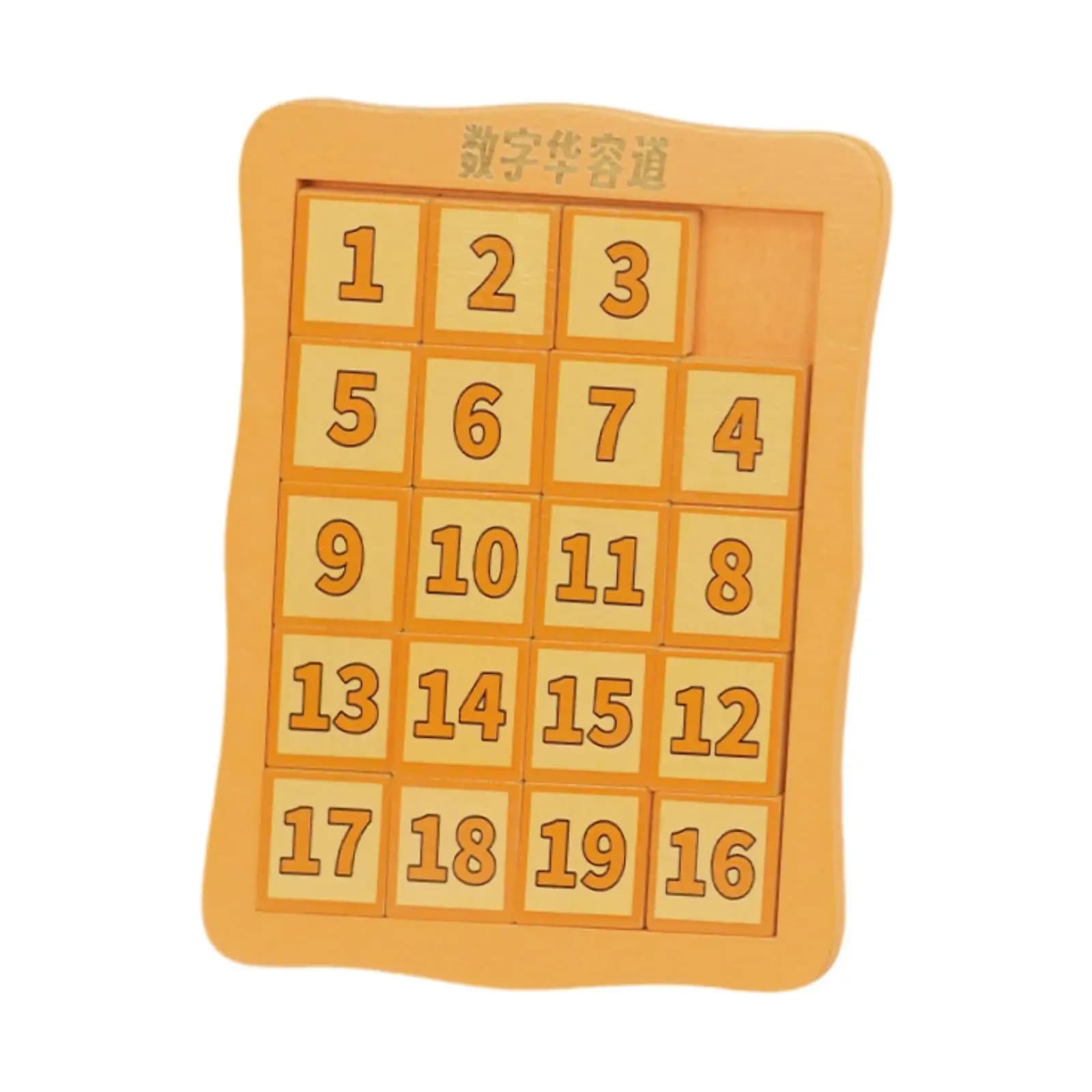 Gioco di puzzle con numeri Gioco educativo portatile con blocchi scorrevoli Puzzle con diapositive con numeri per regalo di viaggio per esercizi di allenamento di compleanno