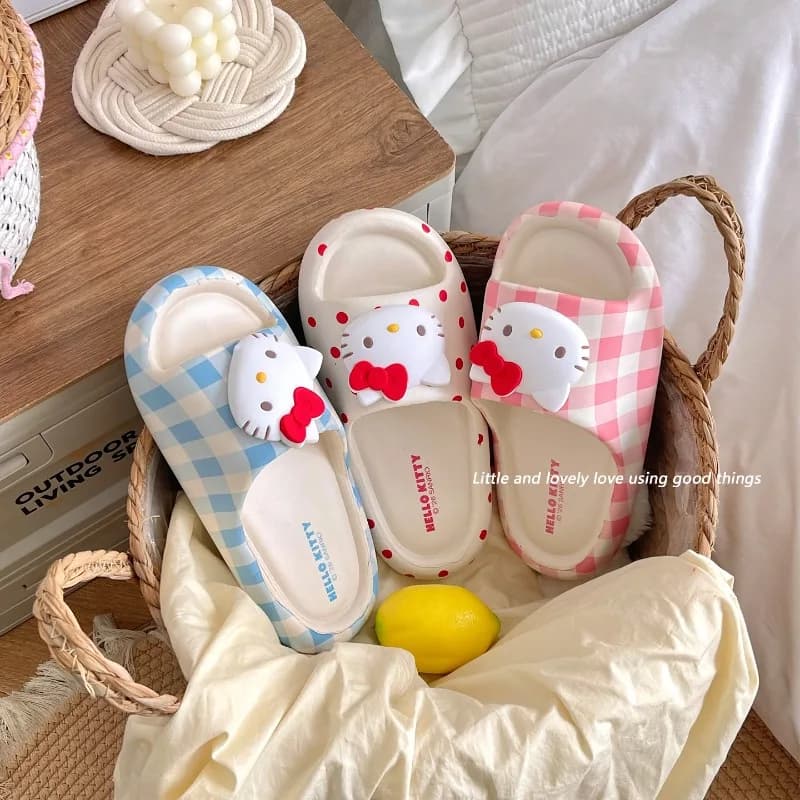 Scarpe Slip-on Hello Kitty Estate 2026 da Donna, Casual per Vacanze, con Suola Spessa Antiscivolo, Copritalp, Regalo Donna